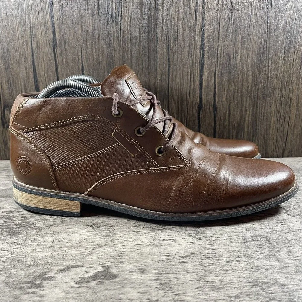 Bullboxer B-52 Brown Lined Lace Up Style Chukka Boots Shoes Men’s Size 8